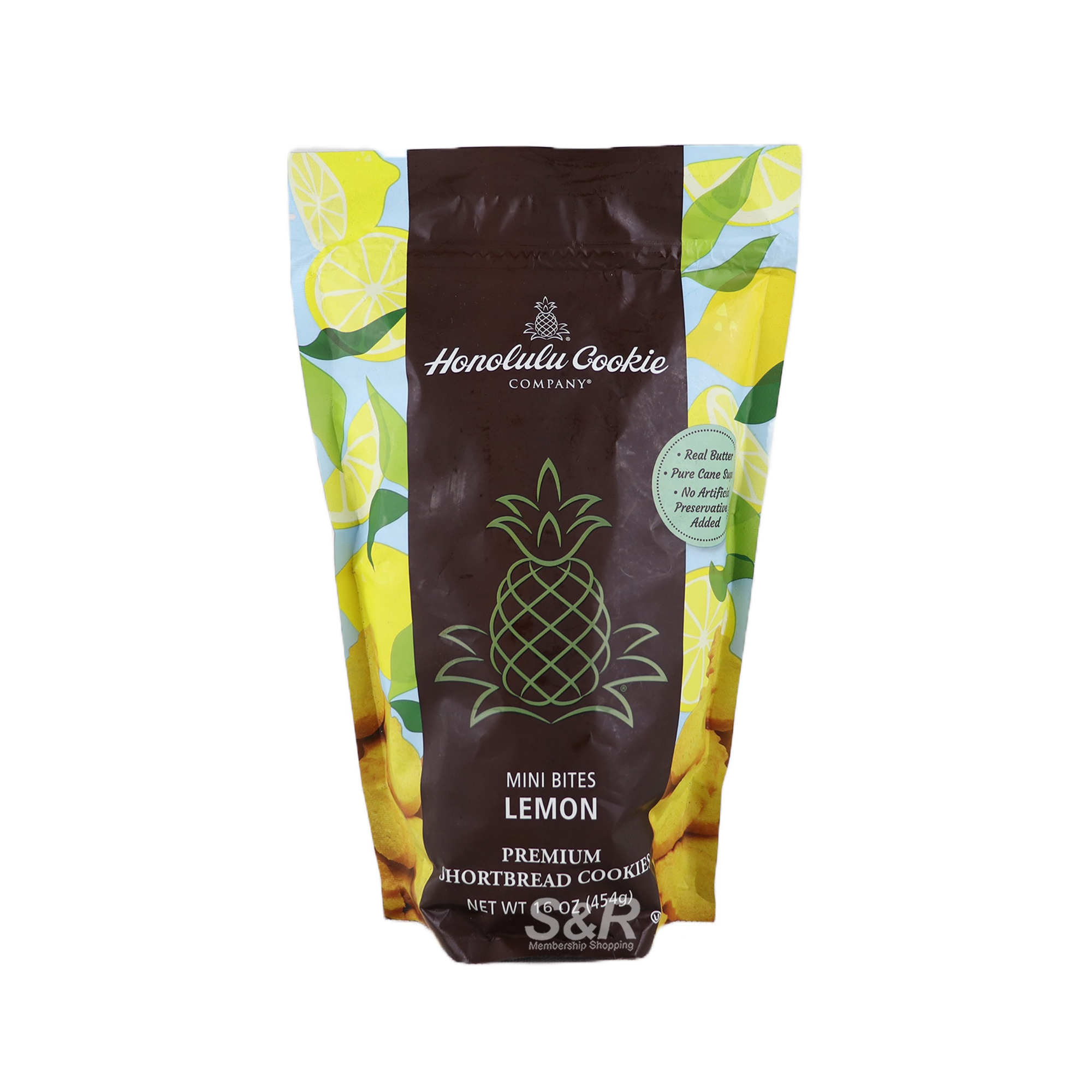 Honolulu Cookie Company Lemon Mini Bites Premium Shortbread Cookies 454g Honolulu Cookie Company Lemon Mini Bites Premium Shortbread Cookies 454g